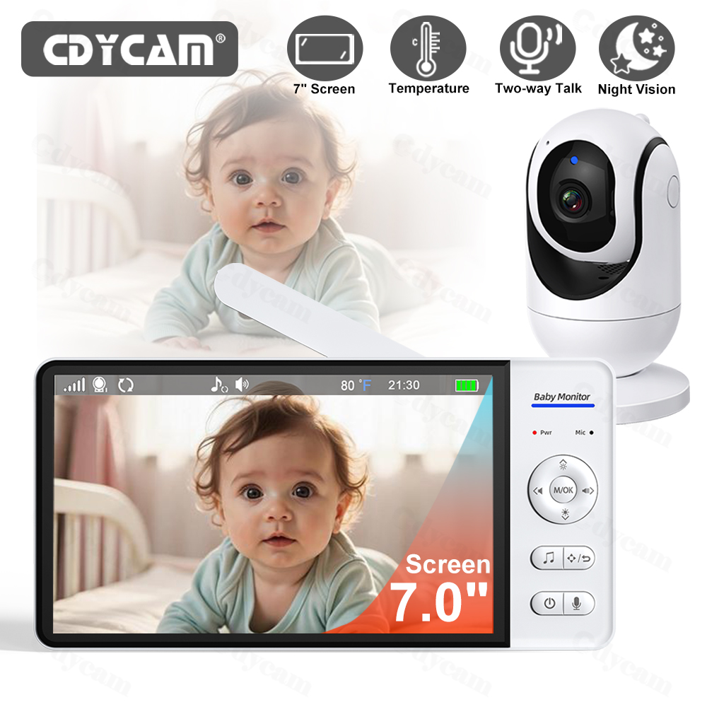 Baby Products Video - 7 Inch Video Baby Monitor Night