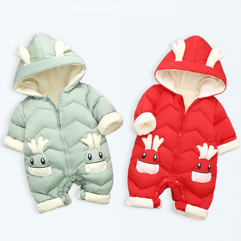Baby Products Sale - 1-3Y Infant Thick Velvet Rompers Clothing