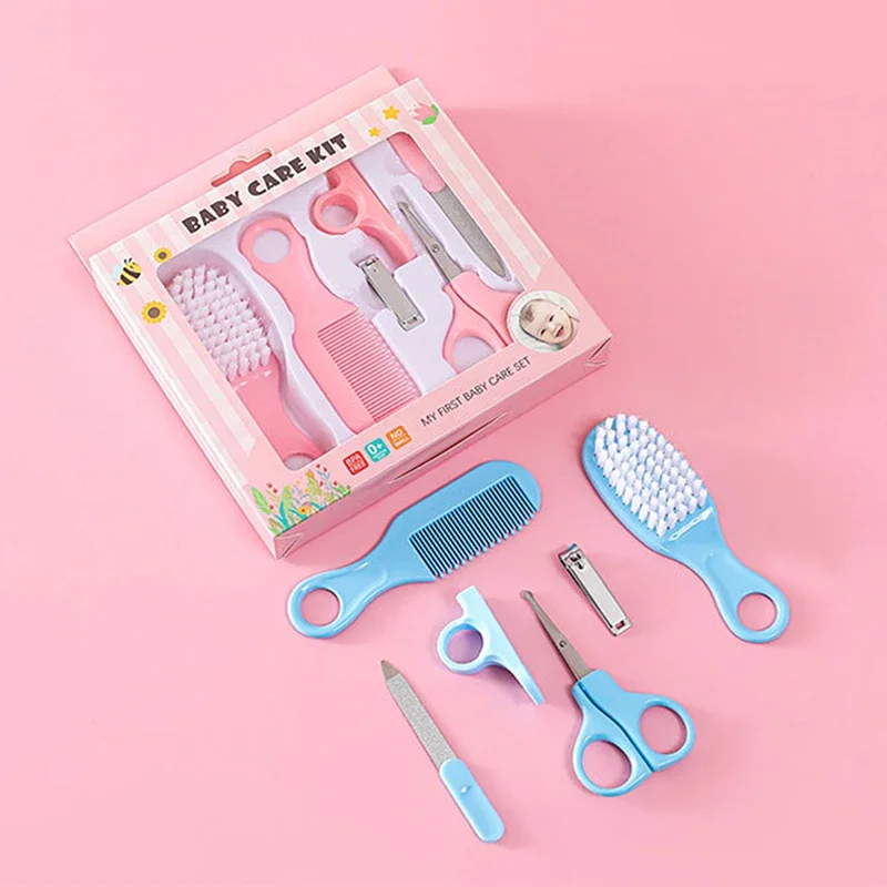 6pcs/Set Blue & Pink Baby Clea - Baby Products Kit Set 评论和价格