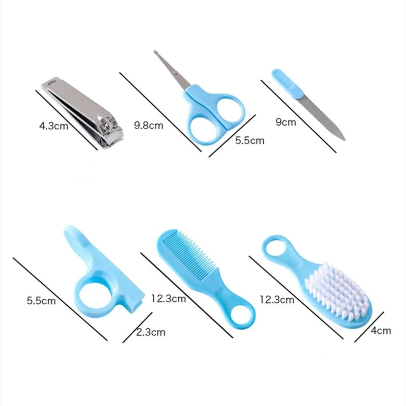 6pcs/Set Blue & Pink Baby Clea - Baby Products Kit Set 评论和价格
