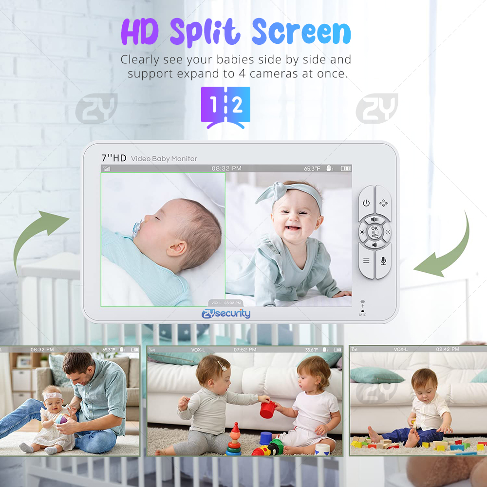 7.0 inch Video Baby Monitor HD - Baby Products Video 评论和价格