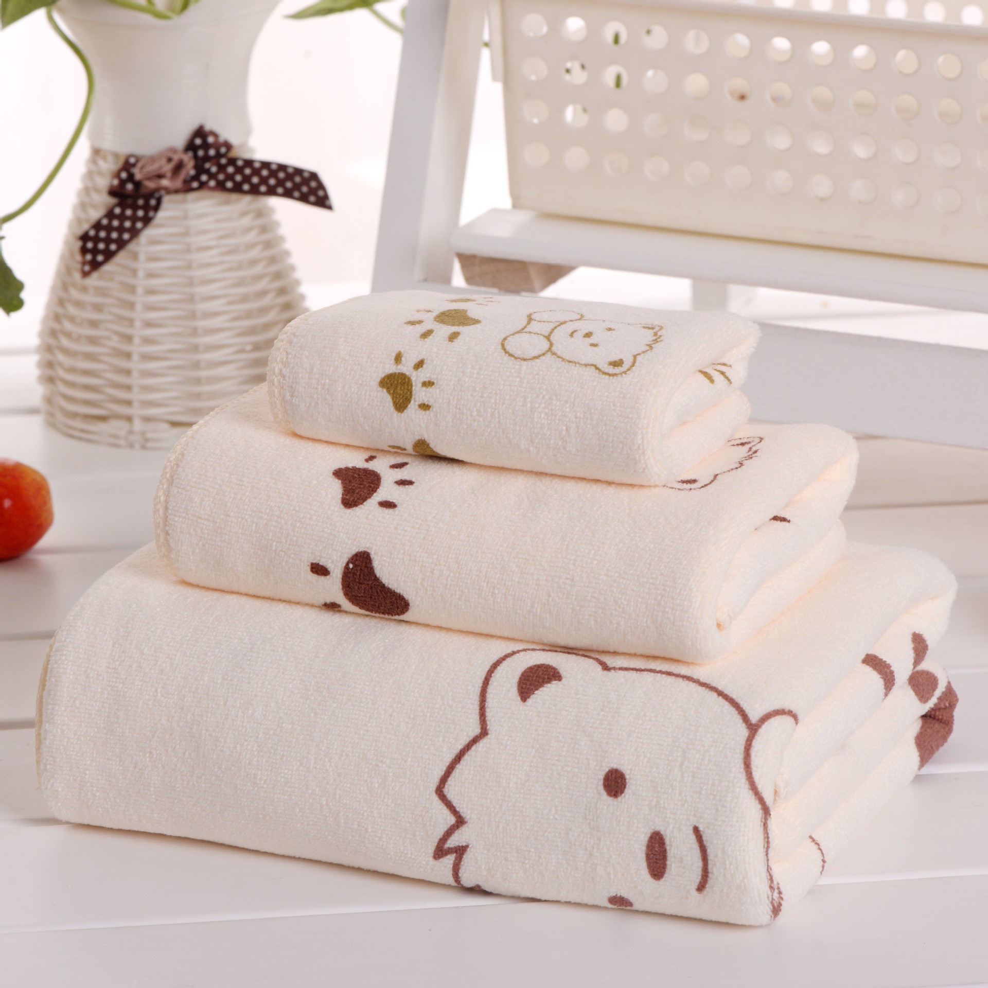 3pcs Cartoon Bear Baby Bath To - Baby Products Kit Set 评论和价格