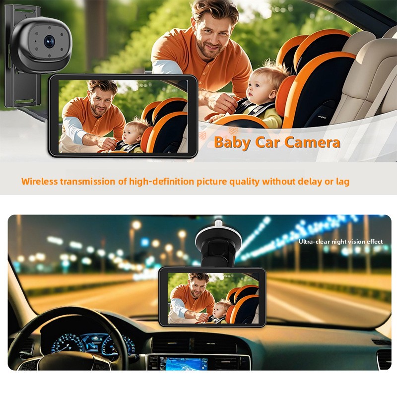 5 Inch HD Baby Monitor Wireles - Baby Products Video 评论和价格